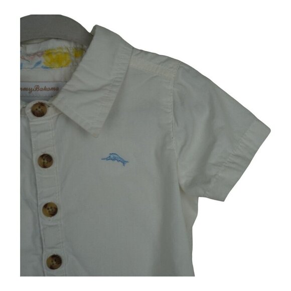 EUC Tommy Bahama Boys Button Down Bodysuit Size 24M - Picture 3 of 5